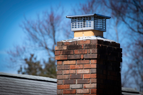 Chimney,Cap,Installed,To,Prevent,Rodent,Entry,To,Home/attic/building